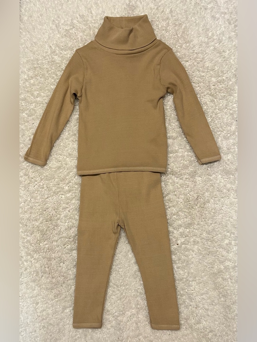 Bebe Organic Turtleneck and Pants 2 Piece Set